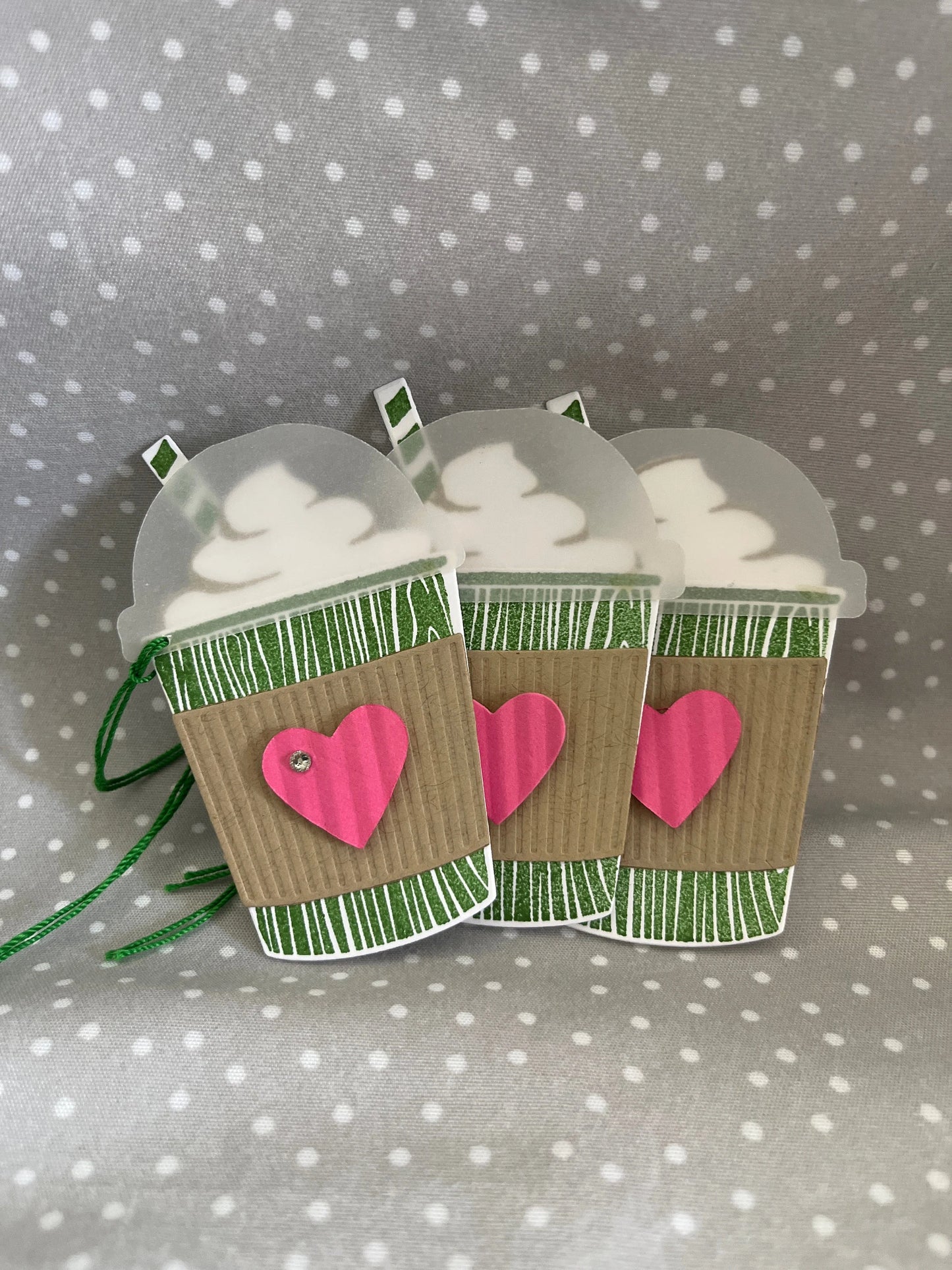 Handmade Coffee Lover Card & Tag Gift Set- 5 count greeting cards with envelopes- 3 count gift tags (tags folds like a card)