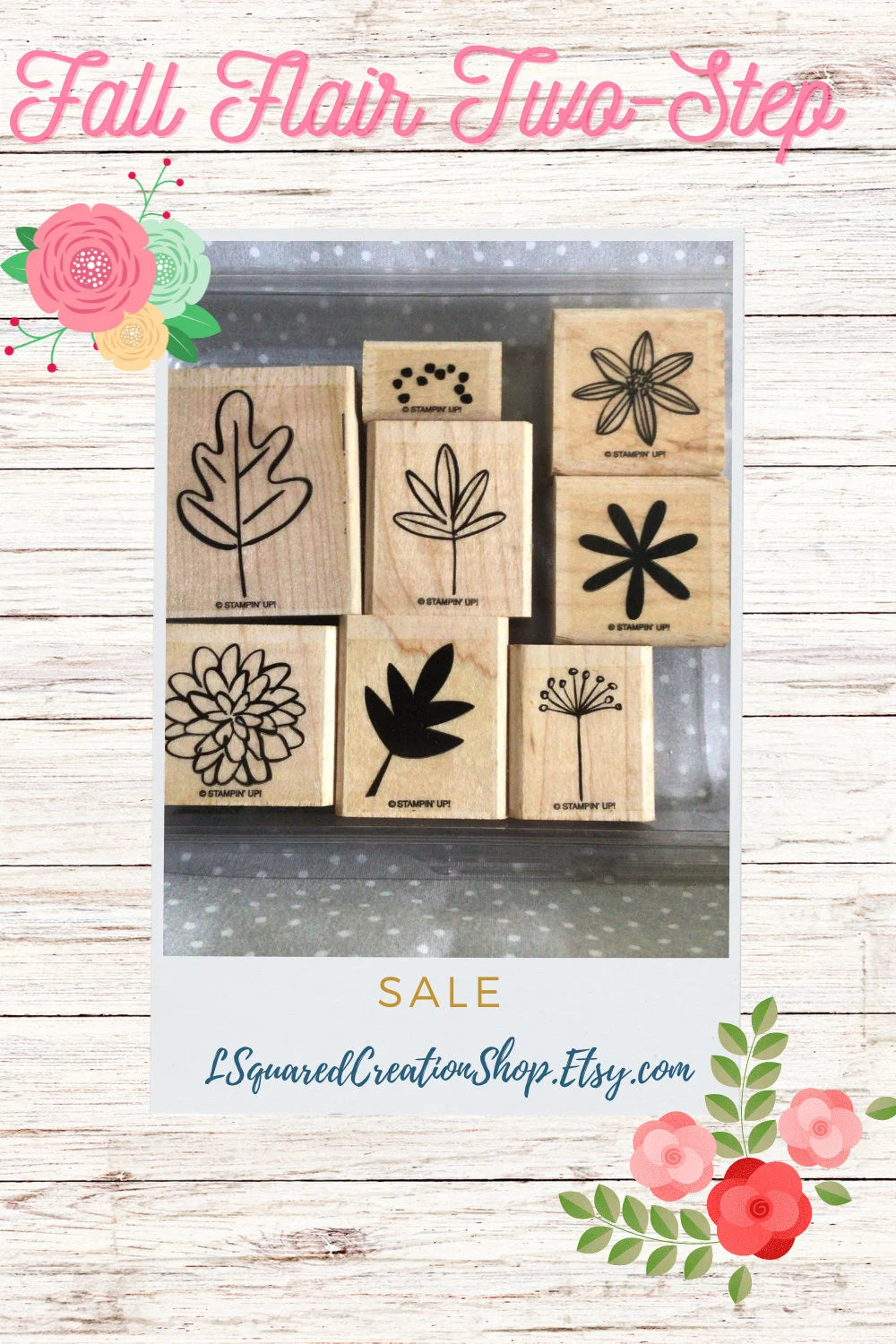 Retired Stampin Up! Stamp set Two-Step Fall Flair