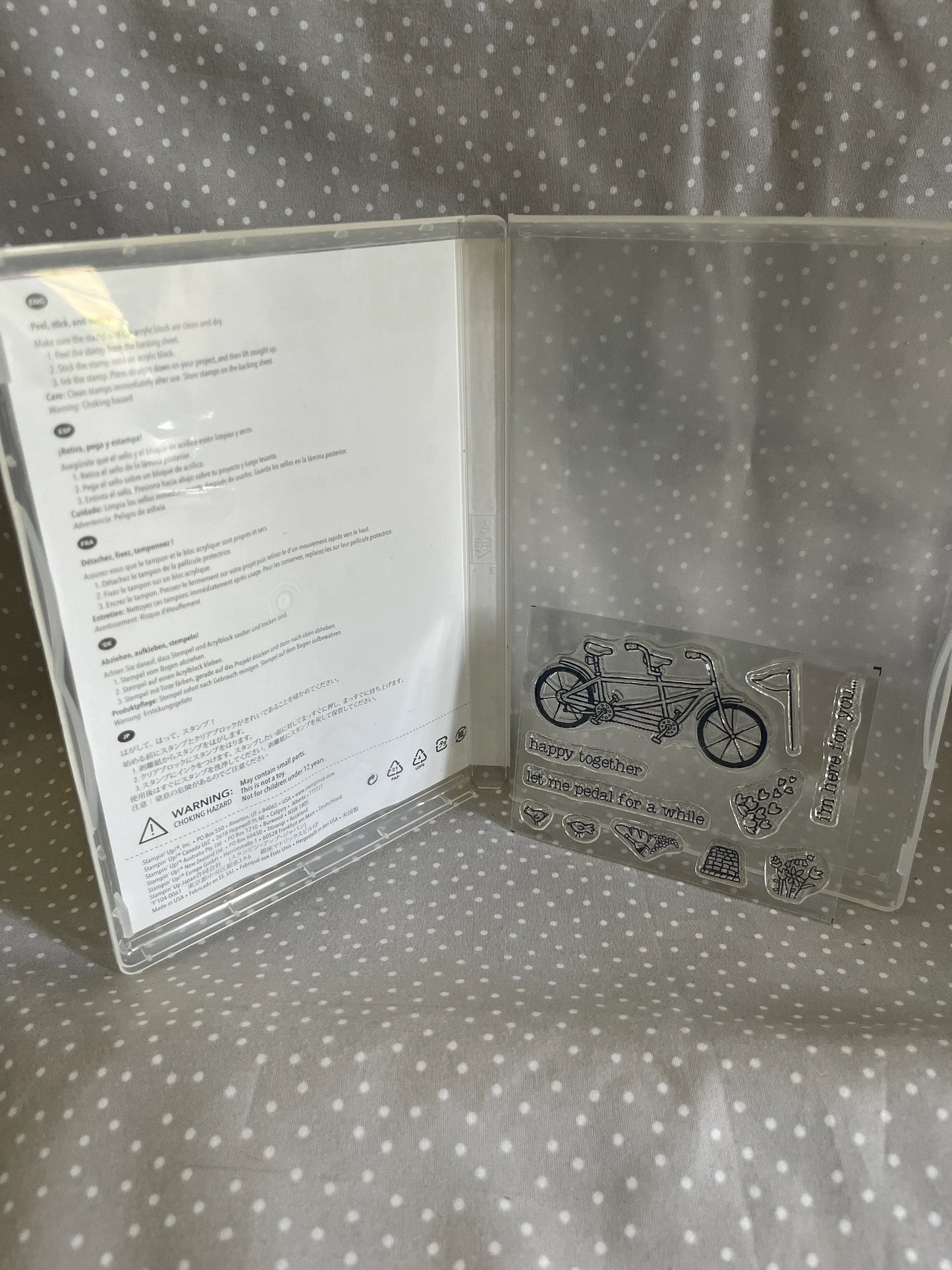 Retired Stampin Up! Stamp set Pedal Pusher! Sale-A-Bration 2016