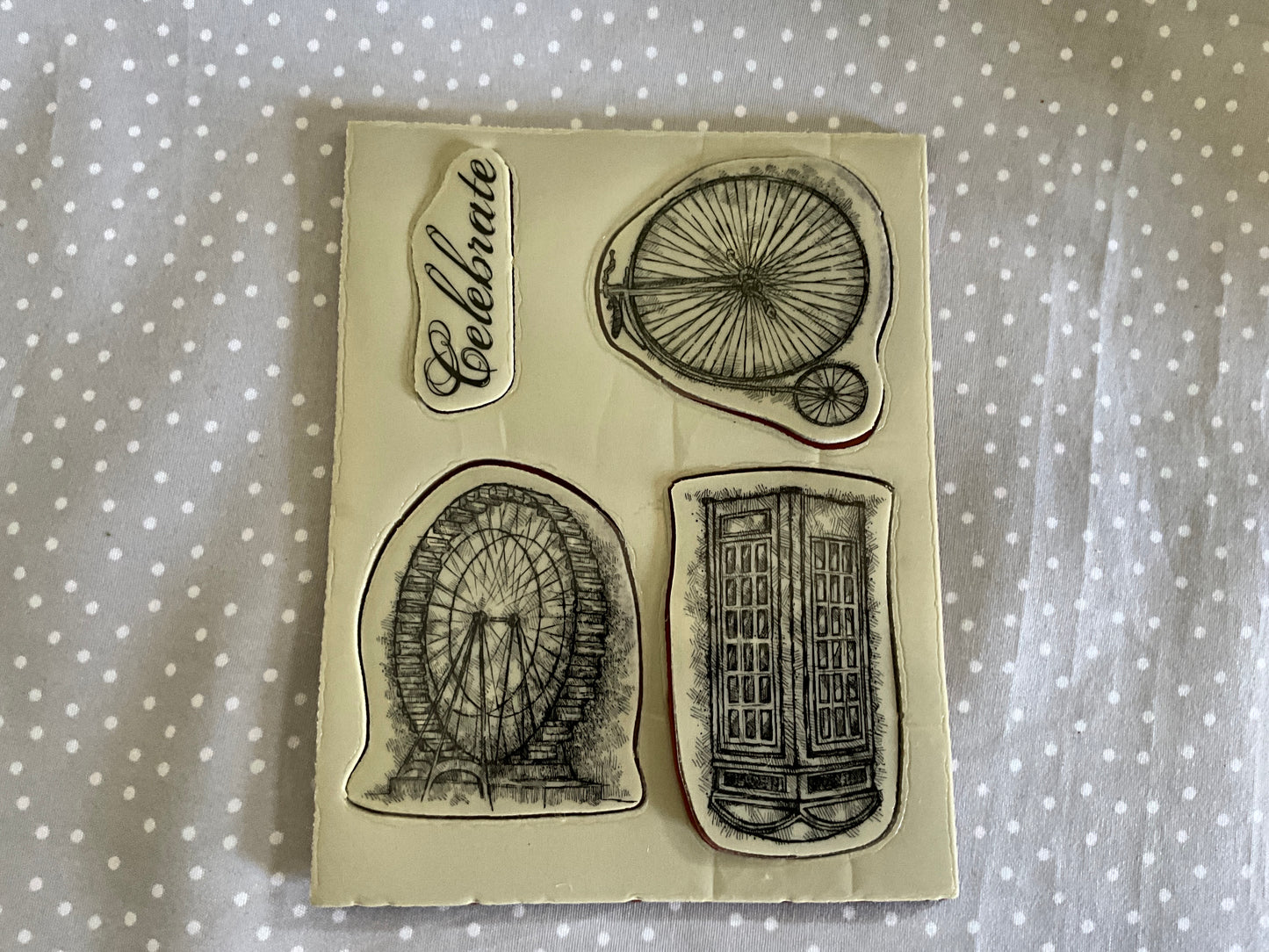 Retired Stampin Up! Stamp set Feeling Sentimental- Set of 4 stamps, SALE-A-BRATION