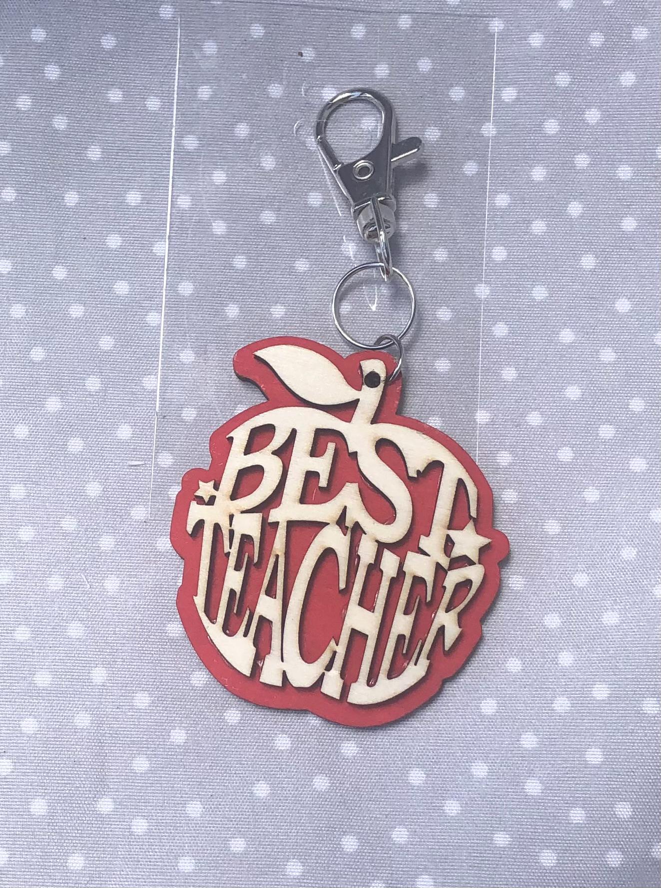 Teacher Appreciation Gift Set, memo pad, clips, keychain and pencils