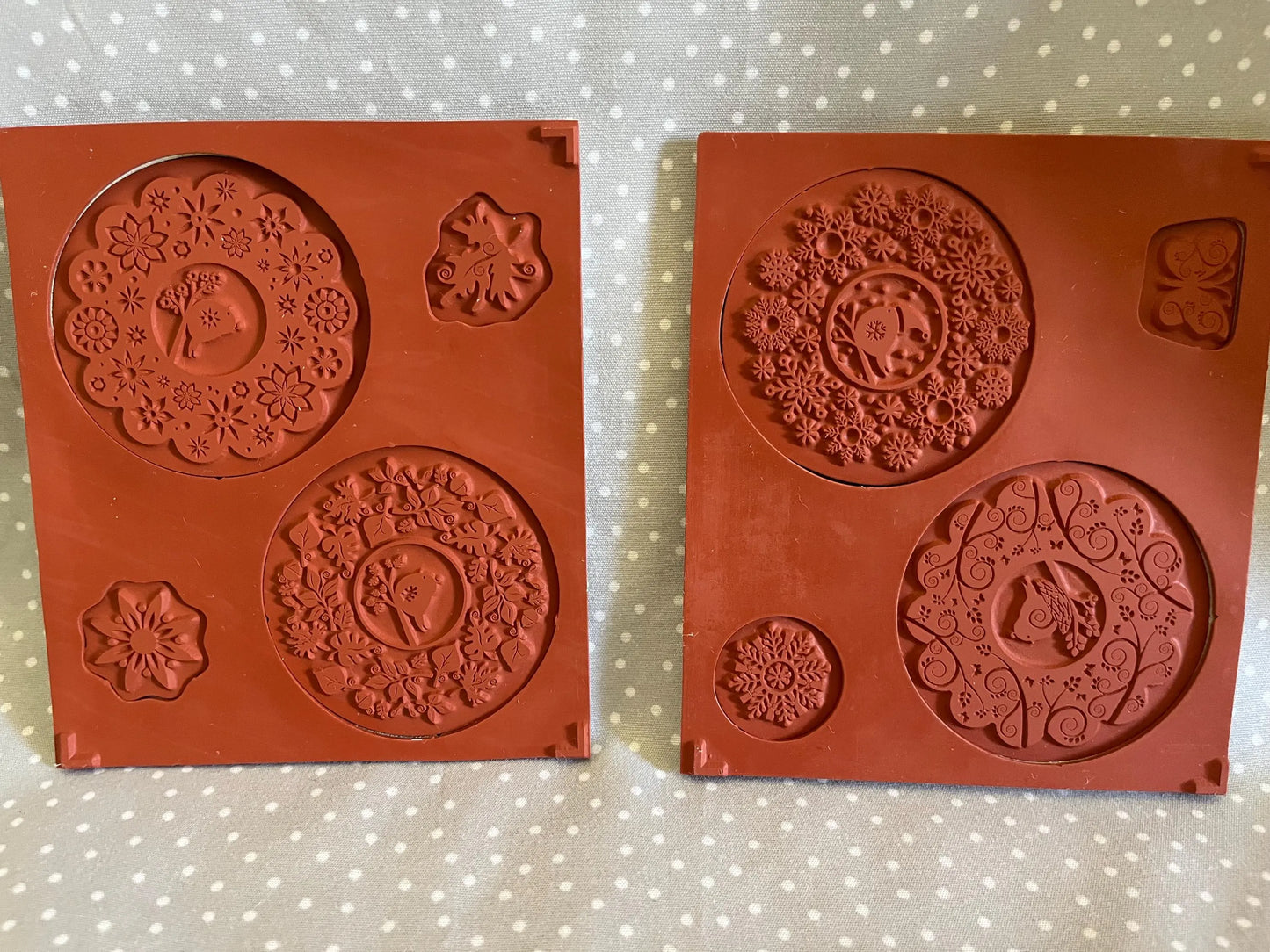 Retired Stampin Up! Stamp set Four Seasons set of 8 stamps/ Set of 2