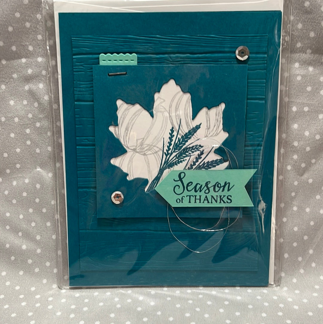 Stampin Up! Season of Thanks Card, Thanksgiving Card