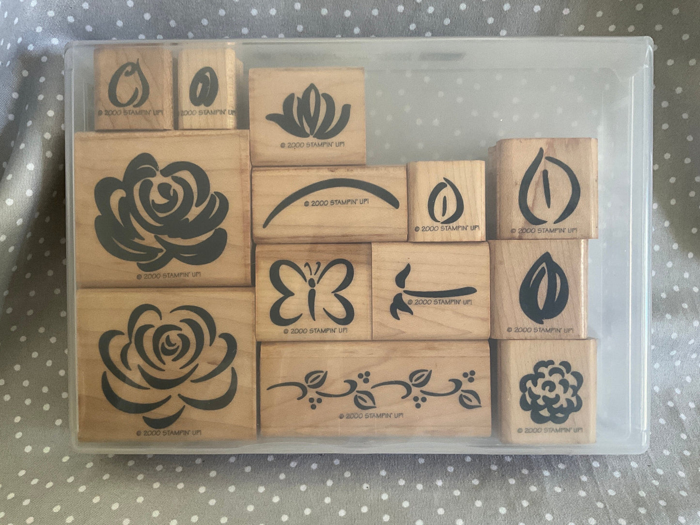 Retired Stampin Up! Stamp set Two-Step Rose Rhapsody