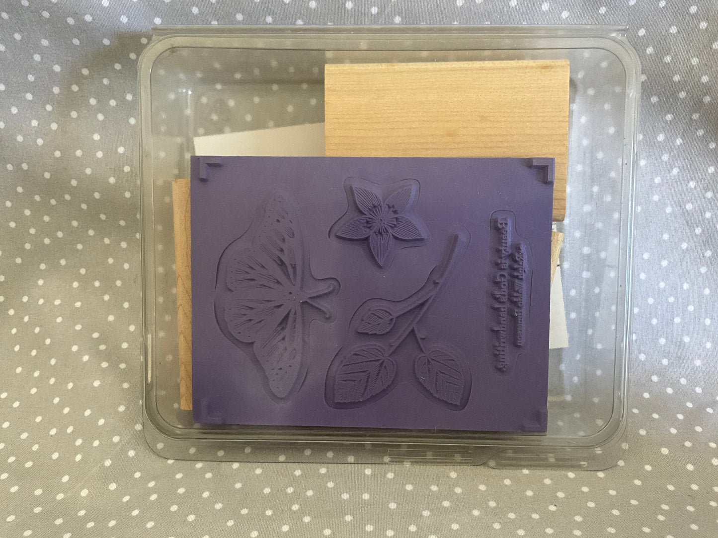 BRAND NEW-Retired Stampin Up! Stamp set God’s Beauty - Set of 4 stamps