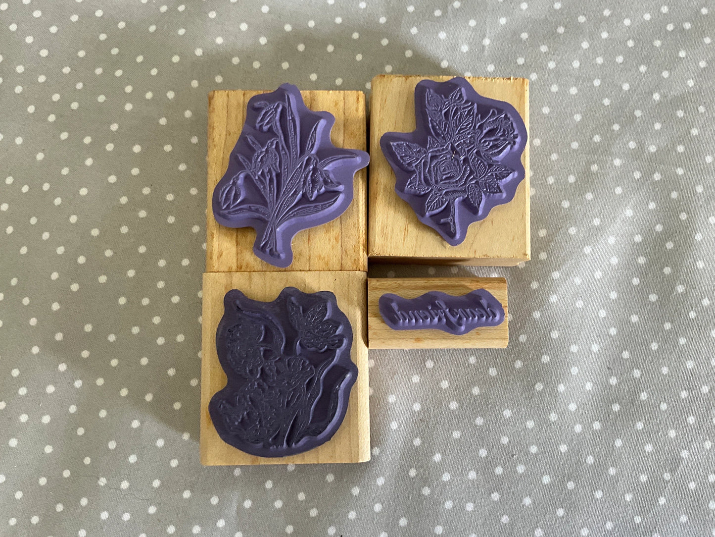 BRAND NEW, Never been used-Retired Stampin Up ! Stamp set Dear Friend set of 4