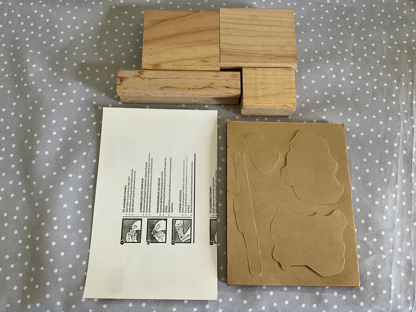 BRAND NEW Country Morning stamp set, Retired Stampin Up, set of 4 stamps.
