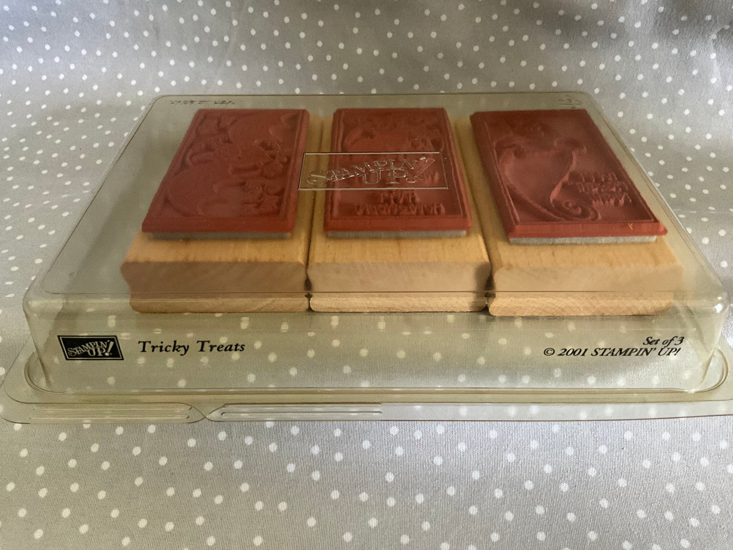 Tricky Treats stamp set, Retired Stampin Up 2001, set of 3 stamps