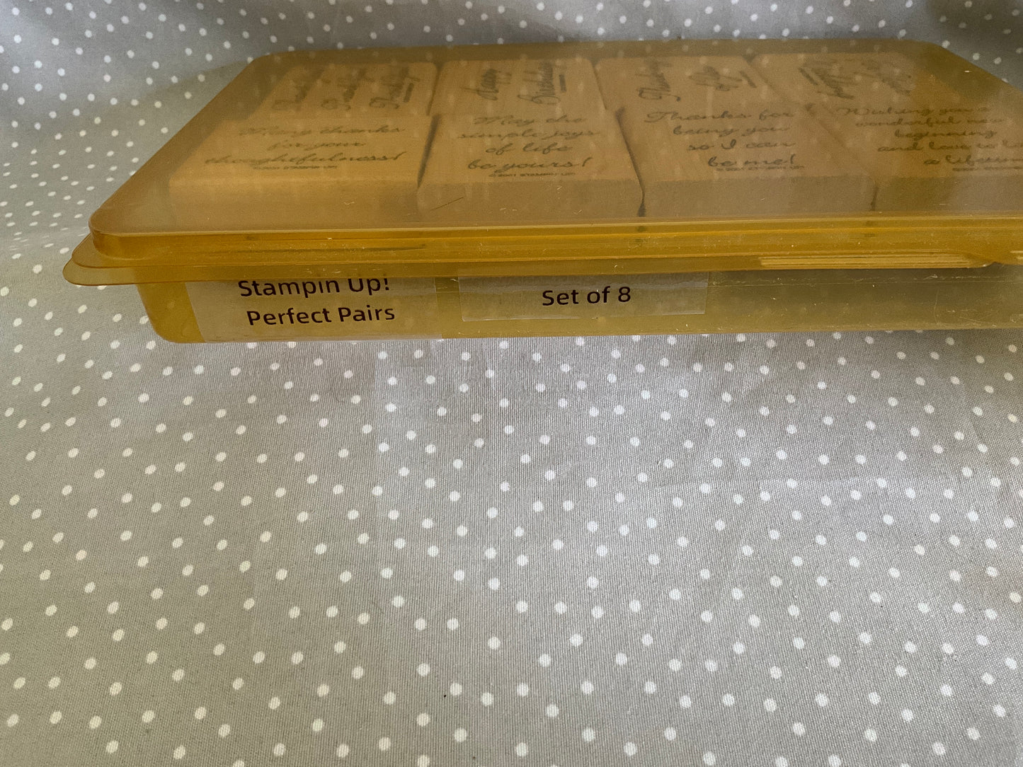 Retired Stampin Up! Stamp set Perfect Pairs - Set of 8 stamps