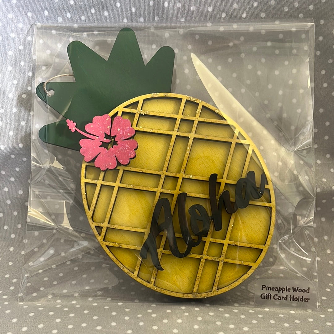 Pineapple Wood Gift Holder