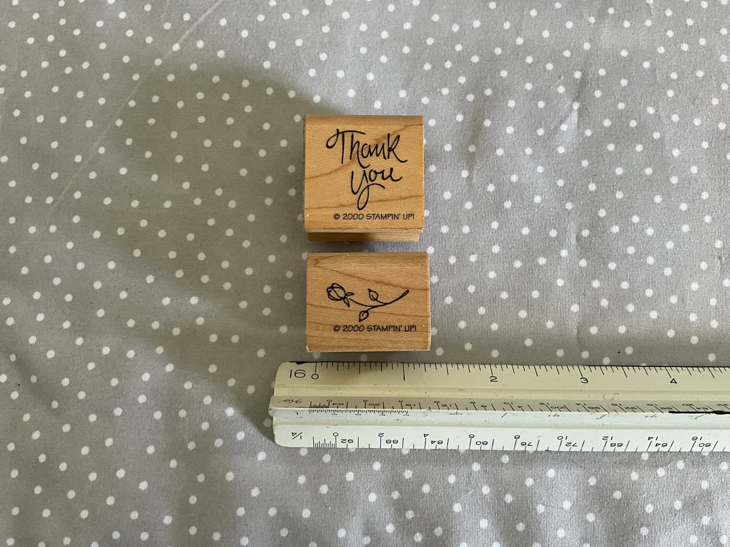 Retired Stampin Up 2000! Stamp set Wreath of Roses set of 7