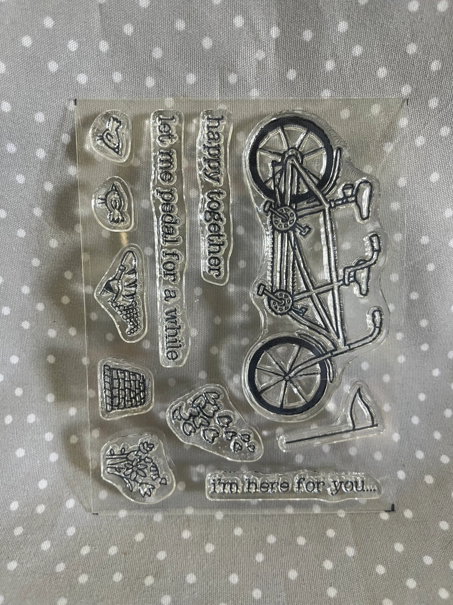 Retired Stampin Up! Stamp set Pedal Pusher! Sale-A-Bration 2016