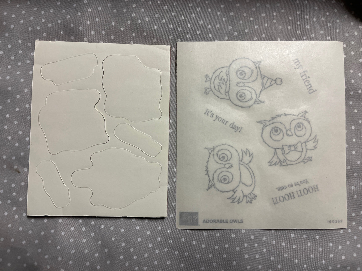 Retired SALE-A-BRATION 2023 Stampin Up! Stamp set Adorable Owls, set of 6