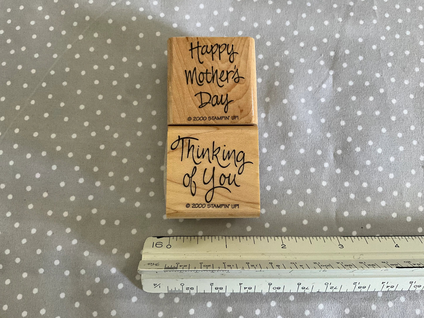 Retired Stampin Up 2000! Stamp set Wreath of Roses set of 7