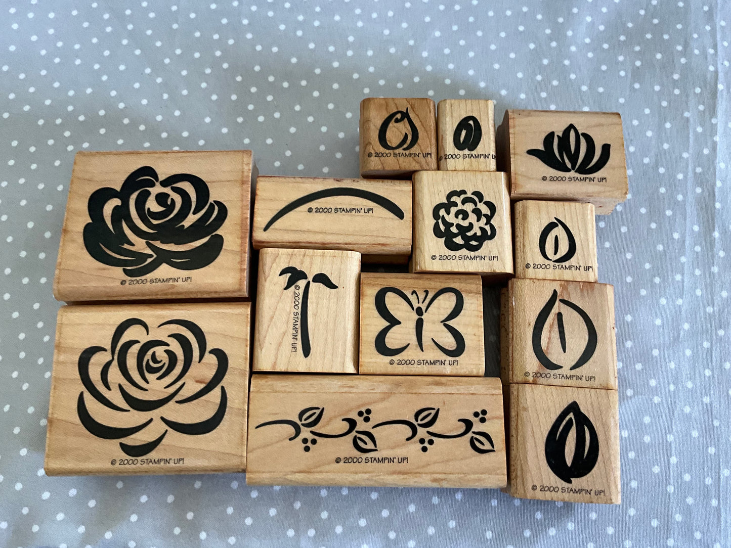 Retired Stampin Up! Stamp set Two-Step Rose Rhapsody