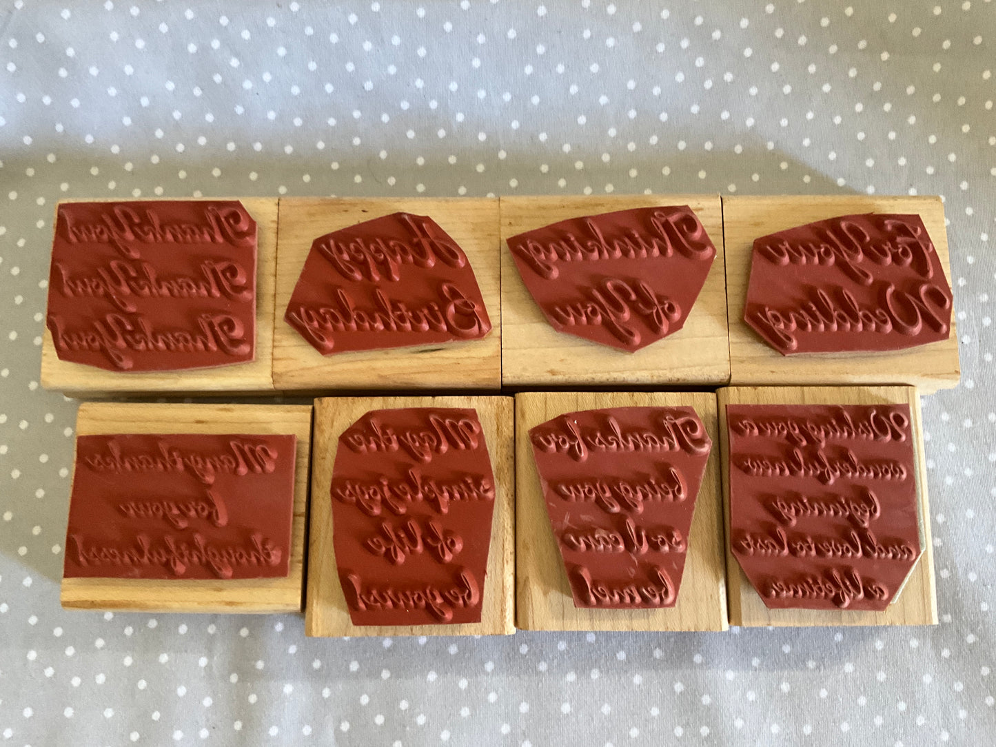 Retired Stampin Up! Stamp set Perfect Pairs - Set of 8 stamps
