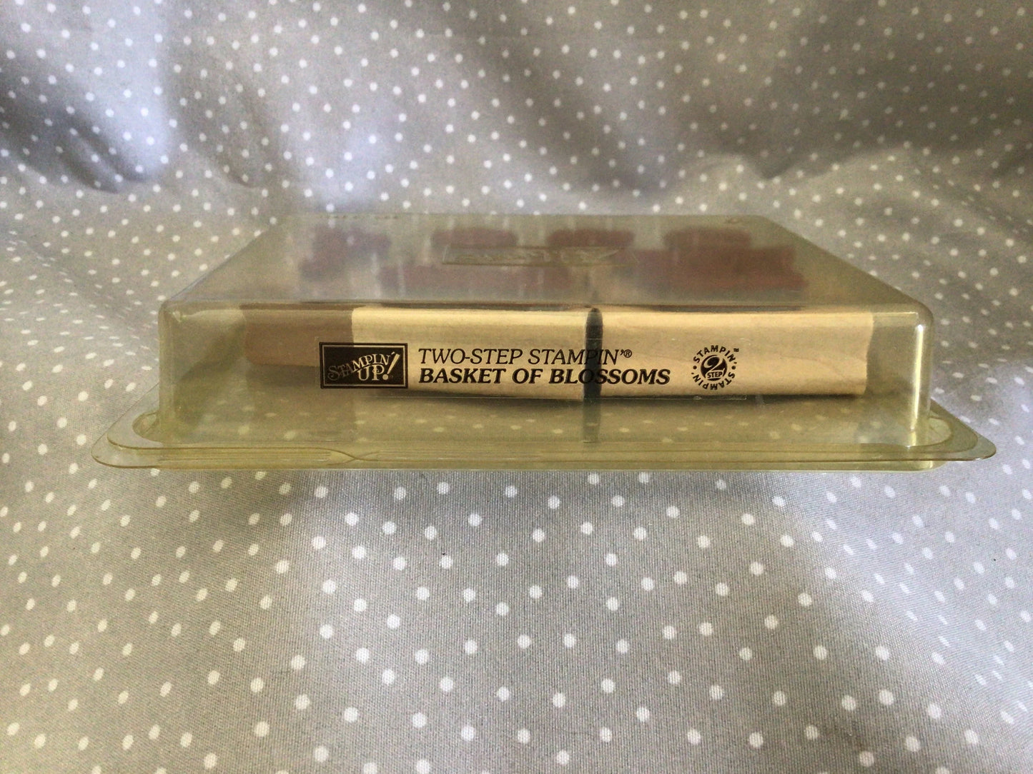 Easter Basket Retired Stampin Up! Stamp set Basket of Blossoms ( Two-Step Stamp)