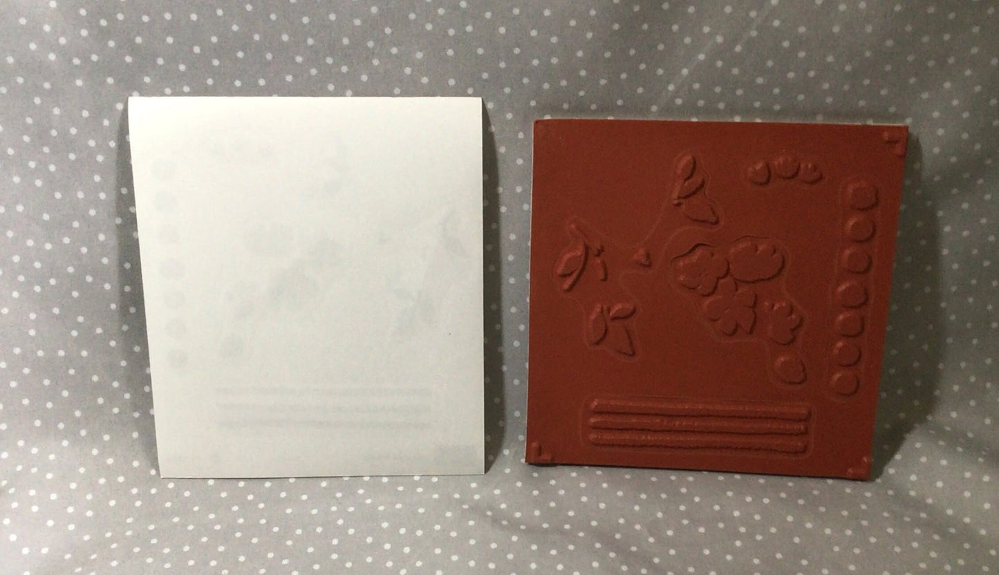 Retired Stampin Up! Stamp set Painted Petals set of 13 stamps/ Set of 2