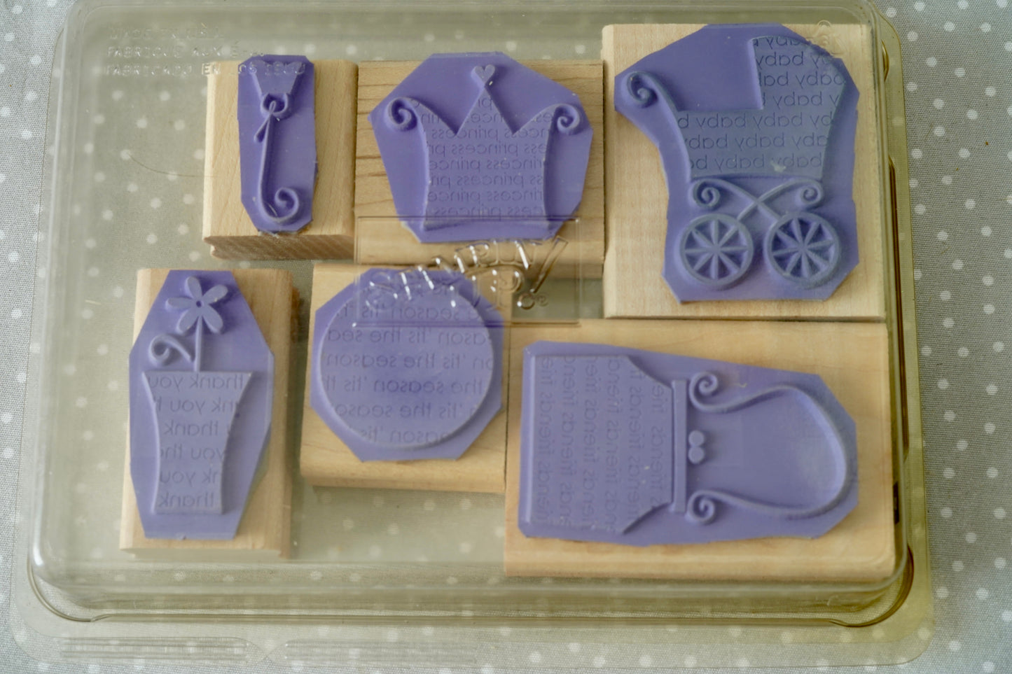 Oh, My Word- Retired Stampin Up, set of 6 stamps from 2005
