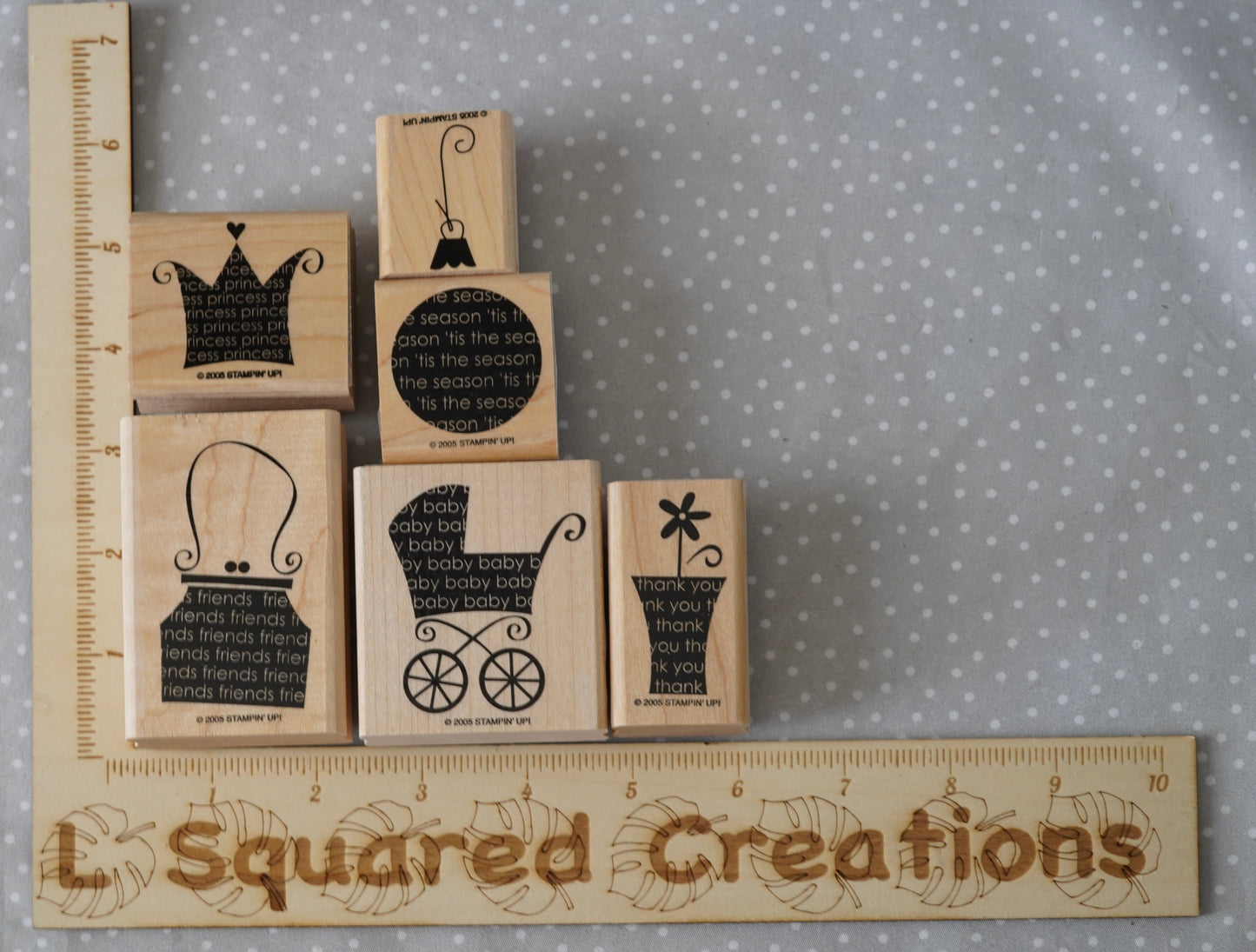 Oh, My Word- Retired Stampin Up, set of 6 stamps from 2005