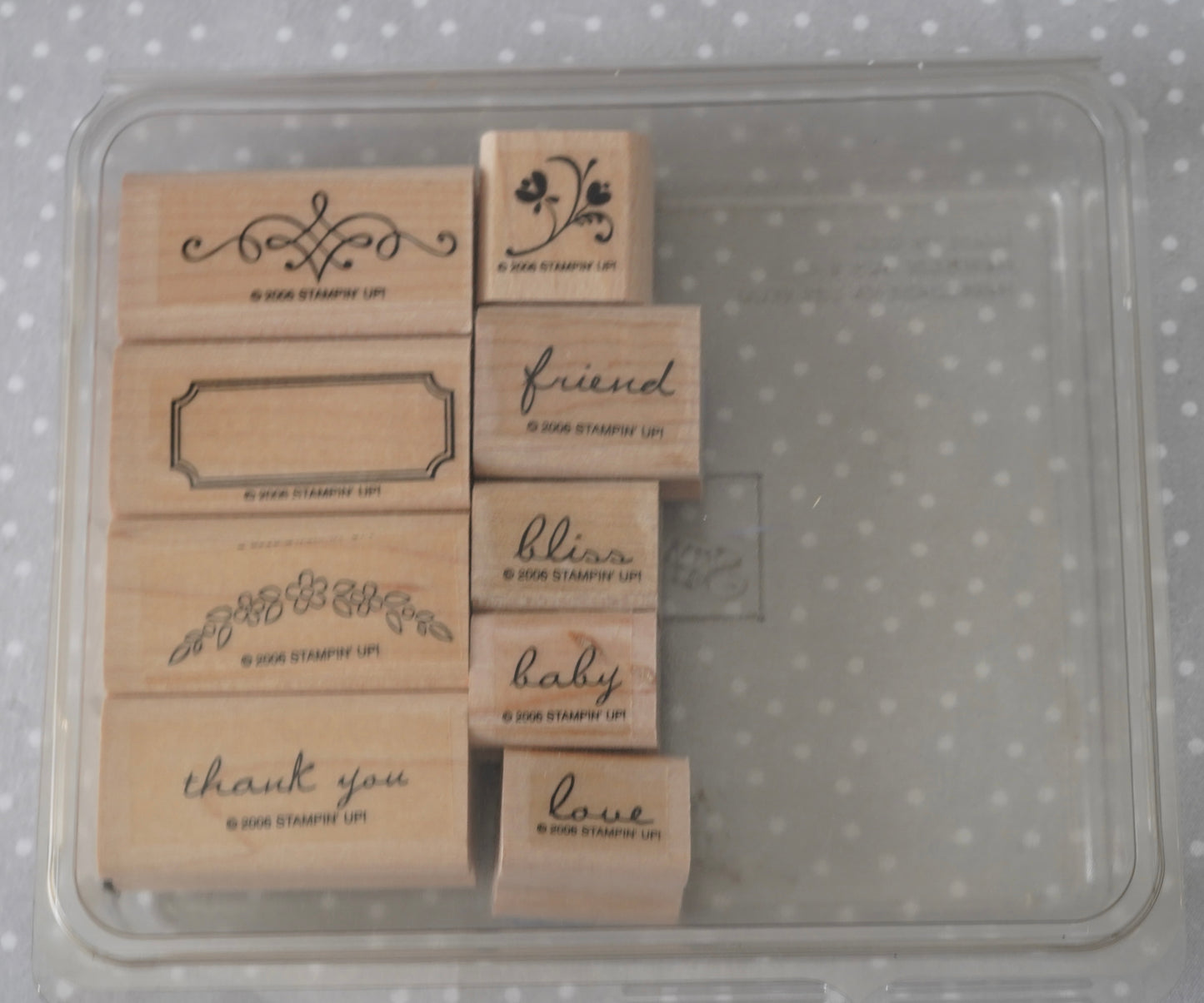 Noteworthy- Retired Stampin Up, set of 9 stamps from 2006