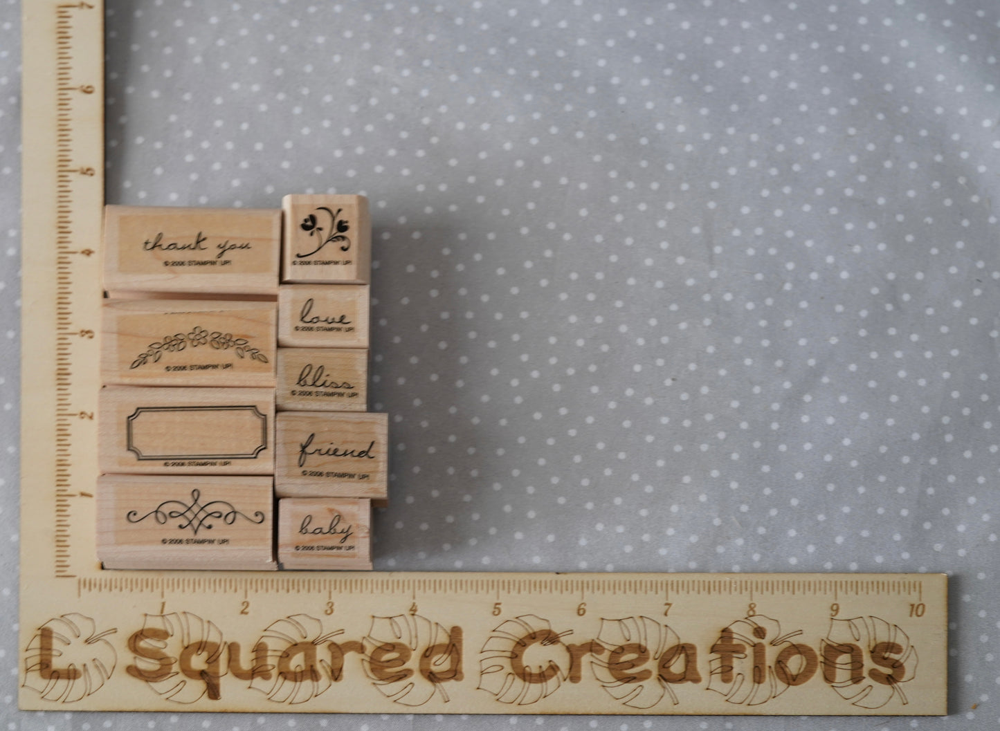 Noteworthy- Retired Stampin Up, set of 9 stamps from 2006