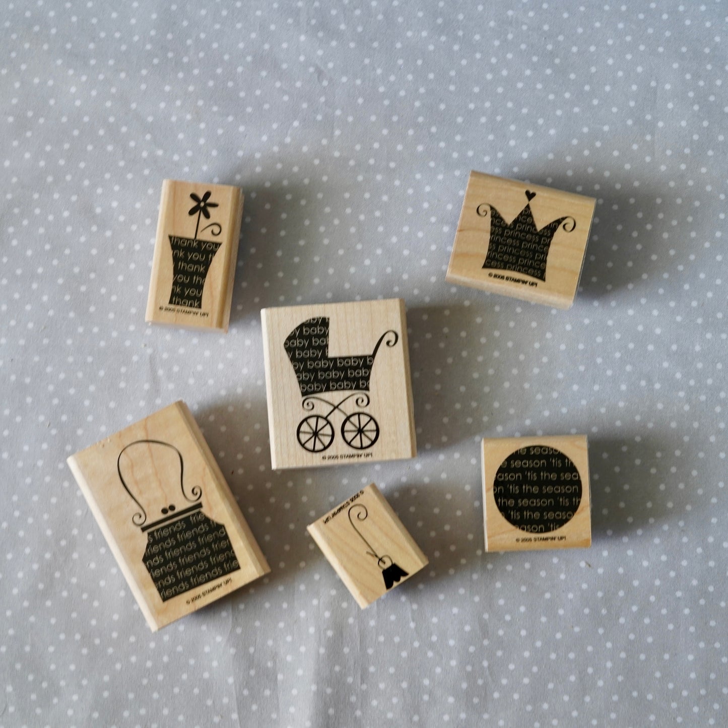 Oh, My Word- Retired Stampin Up, set of 6 stamps from 2005