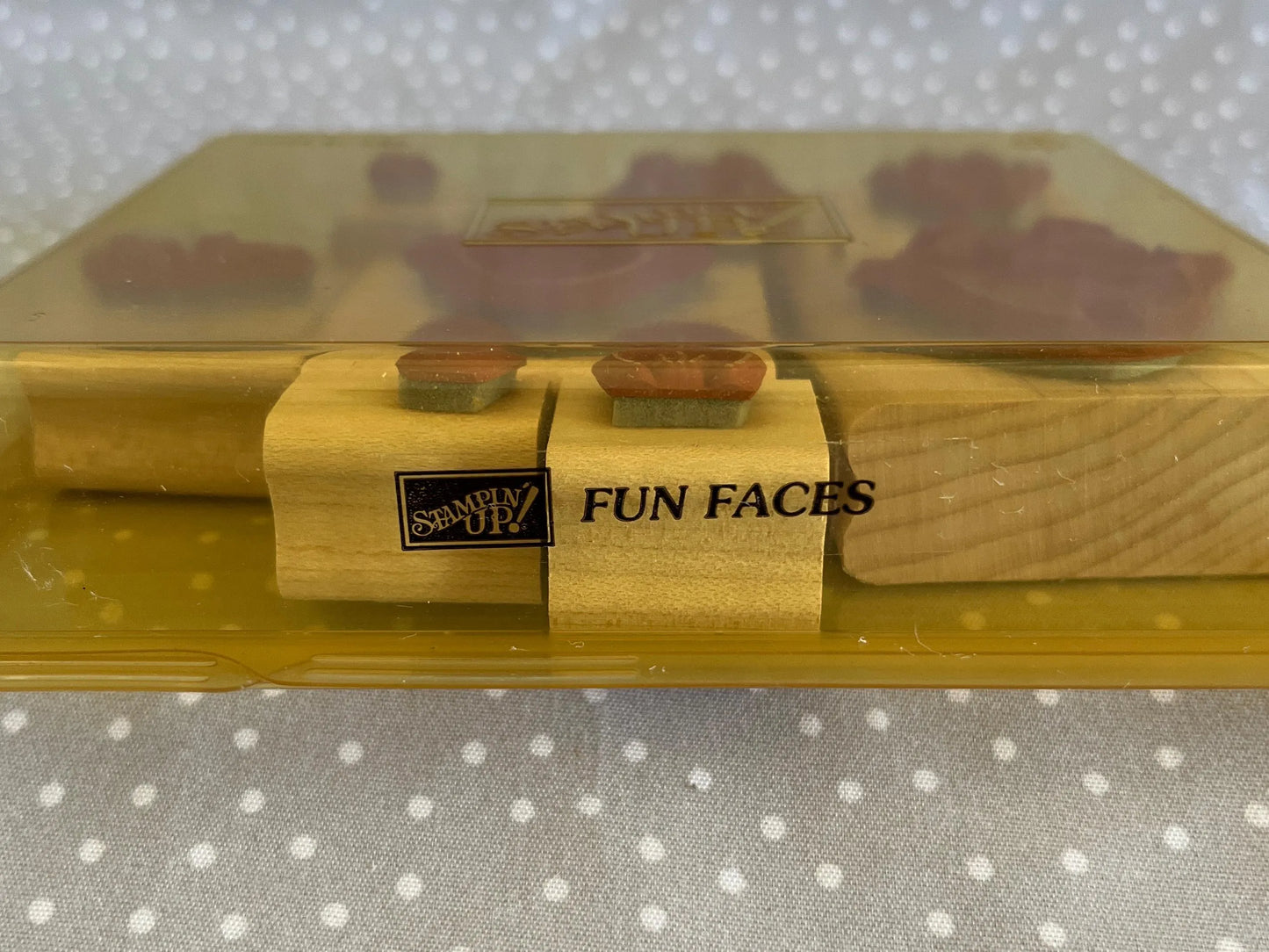 Fun Faces stamp set, Retired Stampin Up 1997, set of 8 stamps.