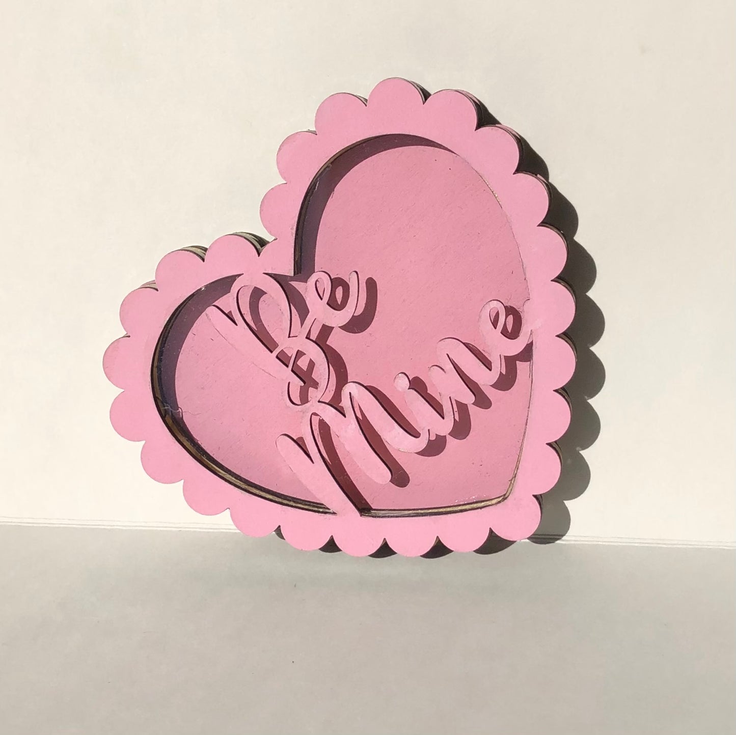 Scallop Heart Valentine’s Shaker - Pink Be Mine