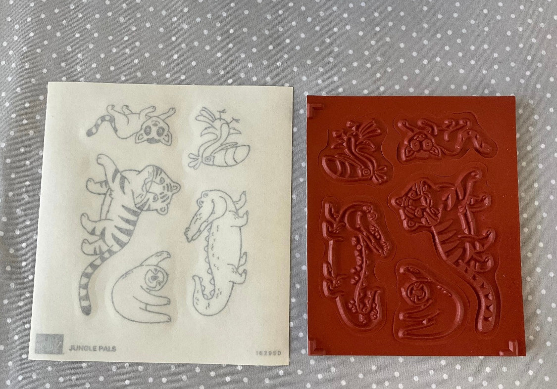 Retired Brand New, SALE-A-BRATION 2024 Stampin Up! Jungle Pals Bundle
