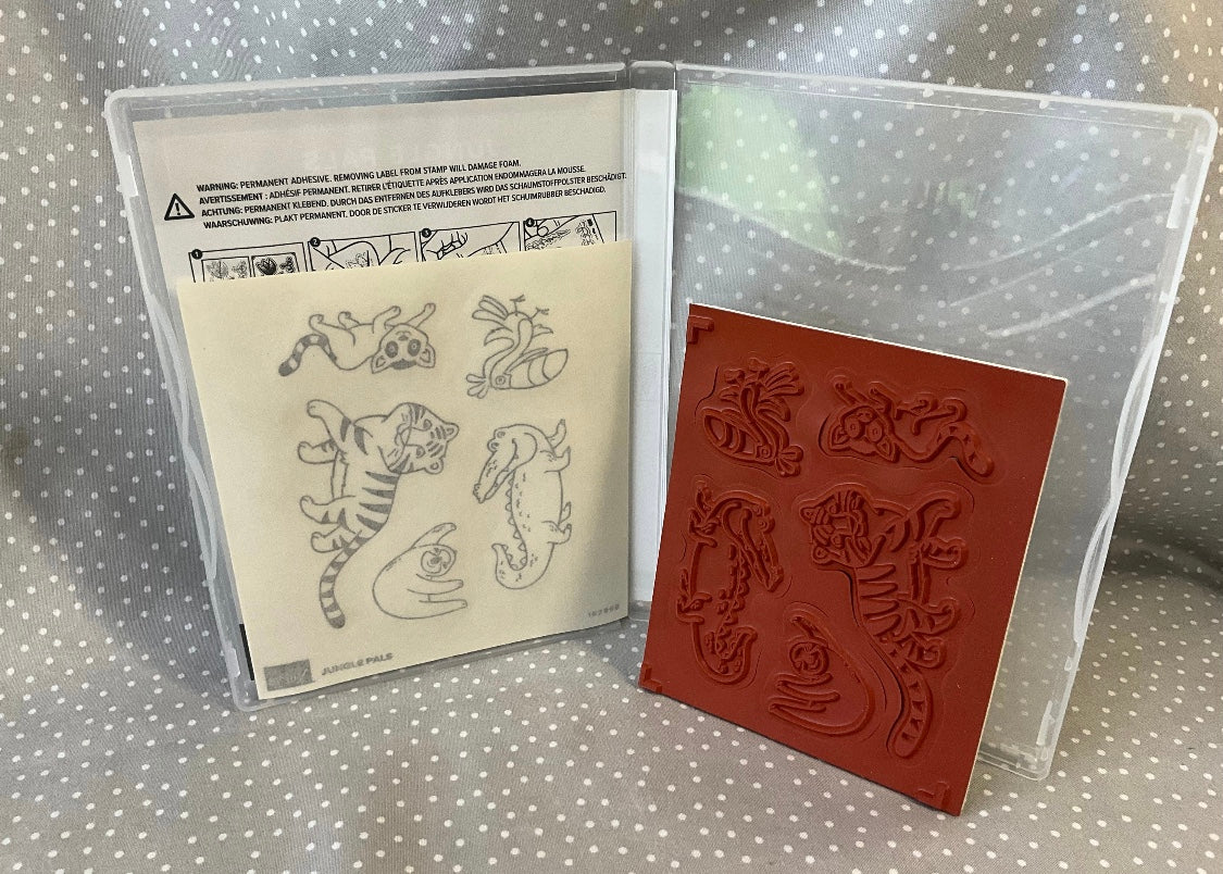 Retired Brand New, SALE-A-BRATION 2024 Stampin Up! Jungle Pals Bundle