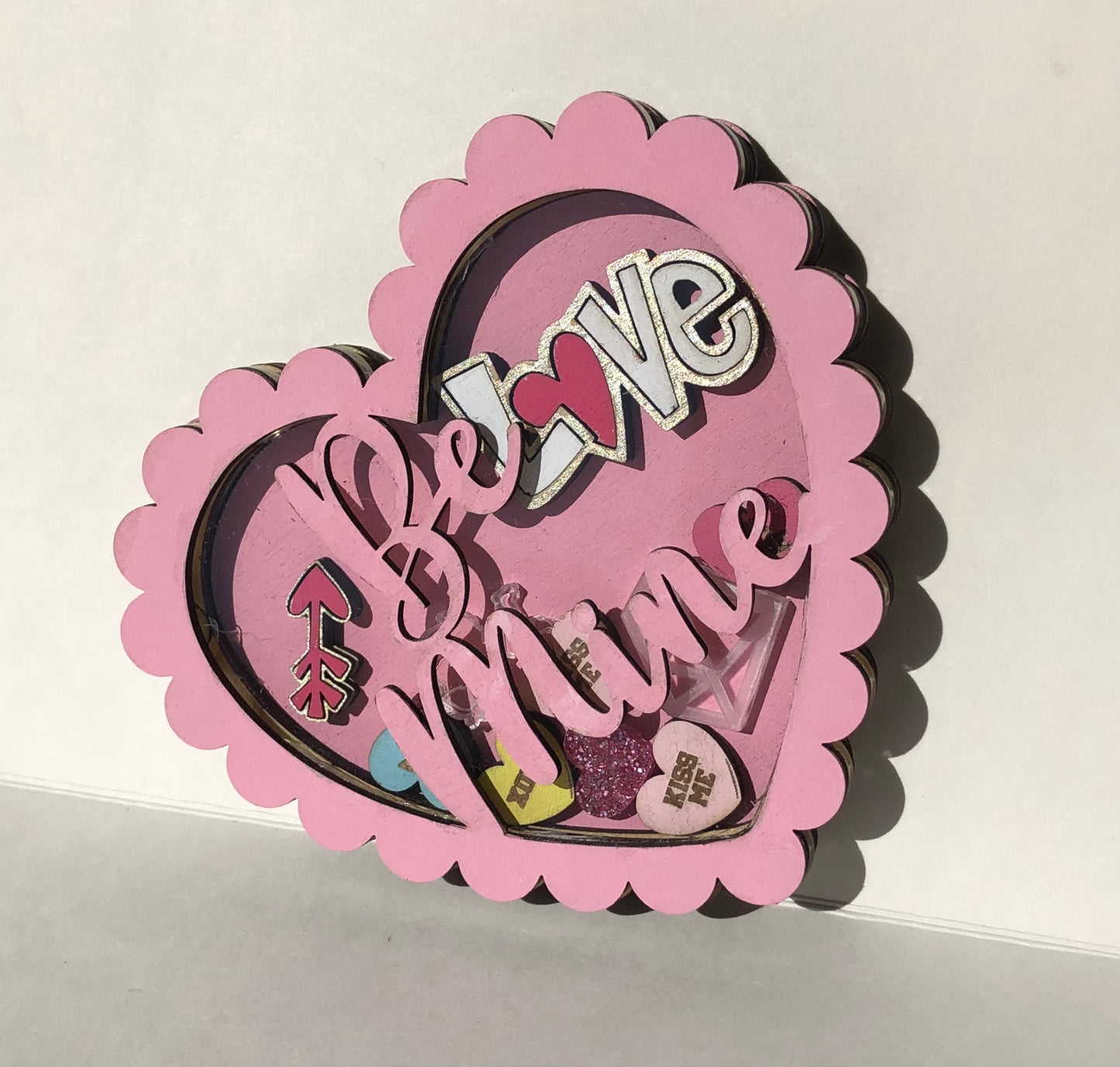 Scallop Heart Valentine’s Shaker - Pink Be Mine