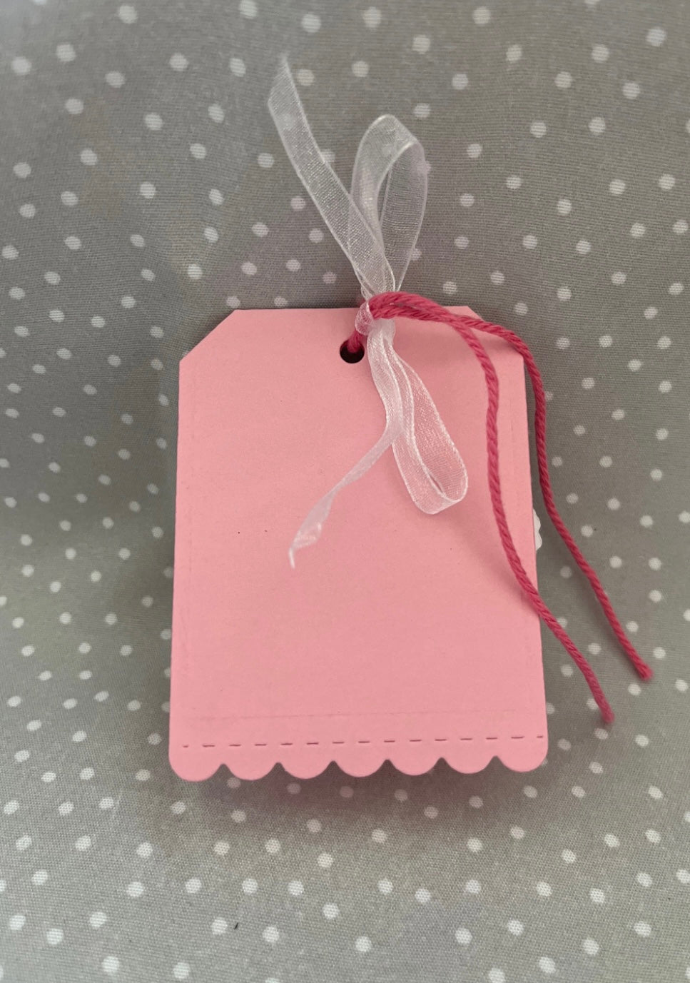 Stampin Up! Cute Plumeria Pink Tag, Pack of 5 tags - Thank you