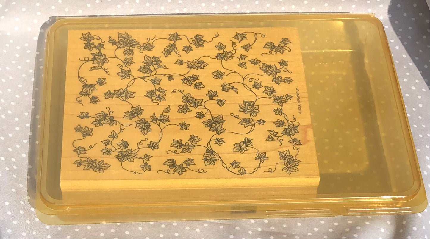 Retired Stampin Up! Stamp set Ivy Background Stamp