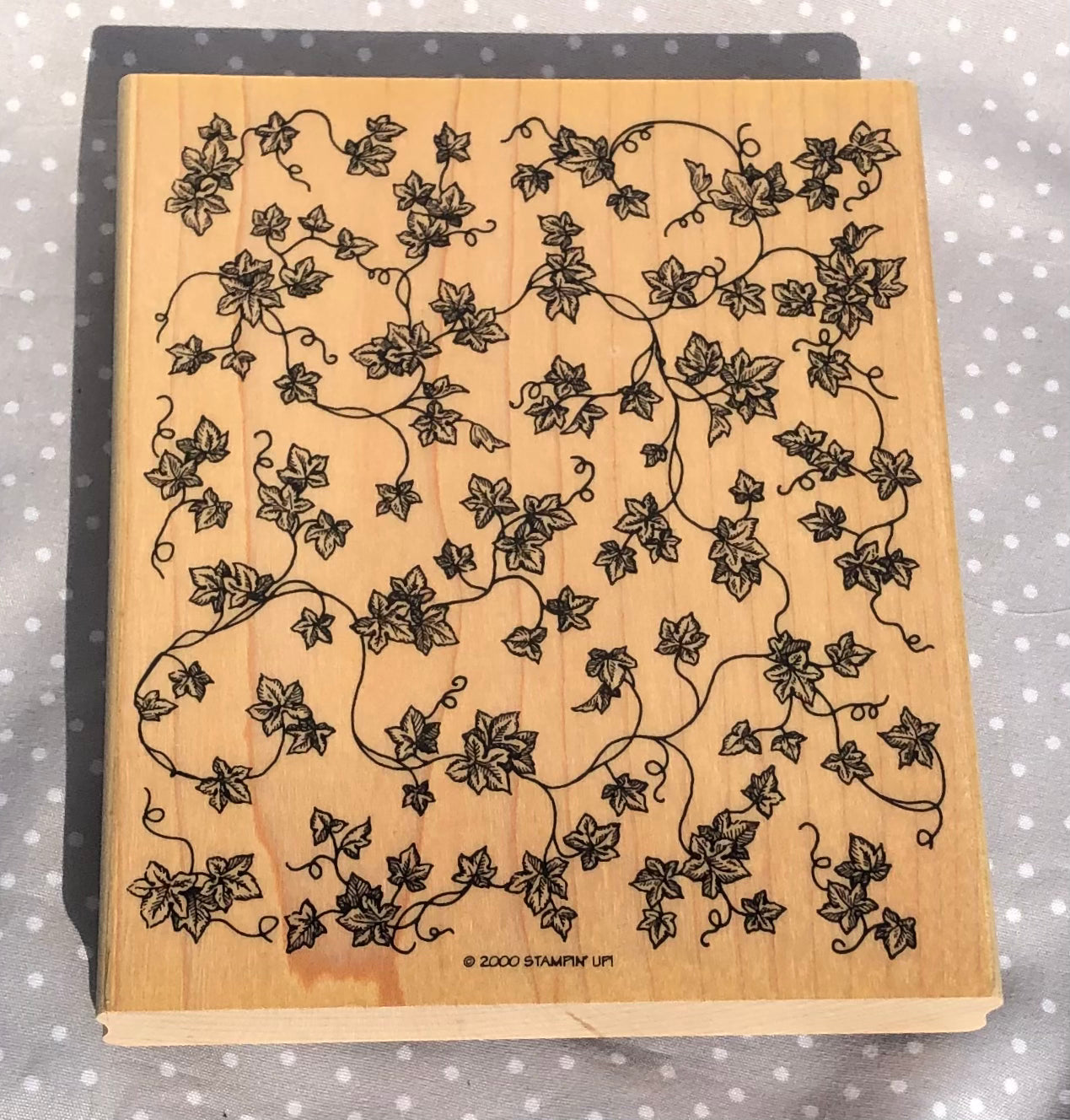 Retired Stampin Up! Stamp set Ivy Background Stamp