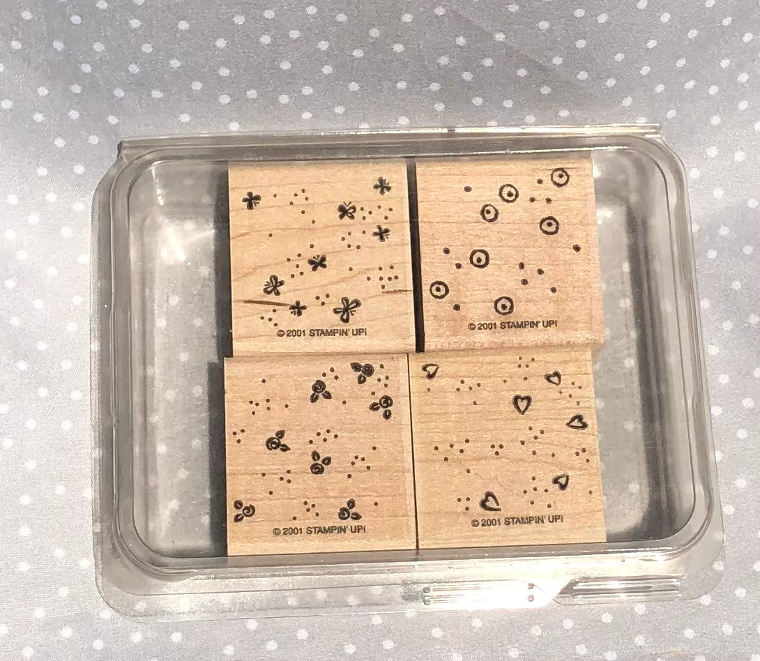 Retired Stampin Up! Stamp set Beyond the Basic - Set of 4 stamps