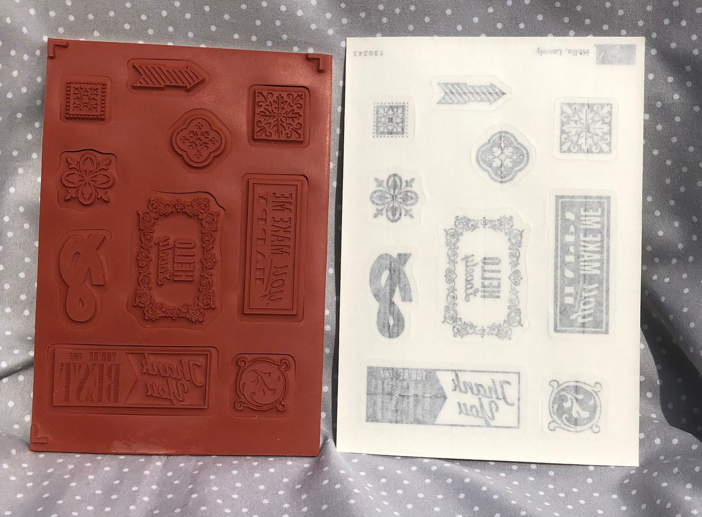 Retired Stampin Up! Stamp set Hello, Lovely - Set of 10 stamps