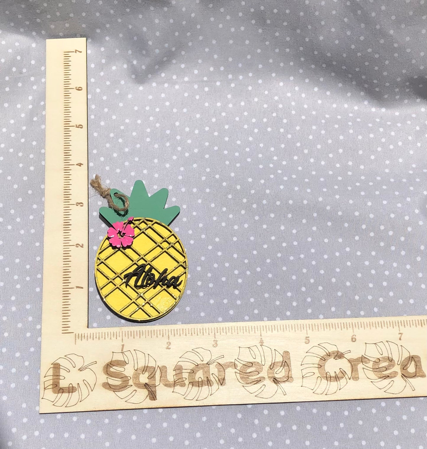 Pineapple Wood Ornament