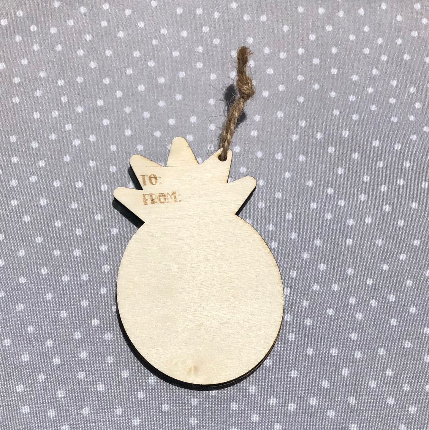 Pineapple Wood Ornament
