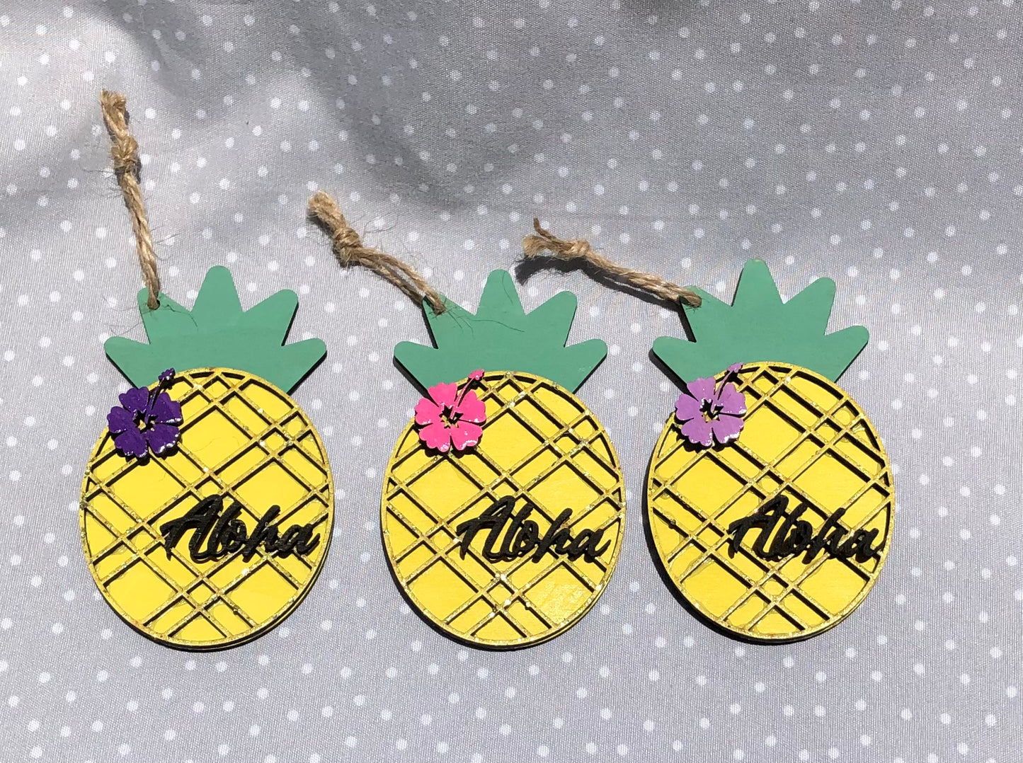 Pineapple Wood Ornament