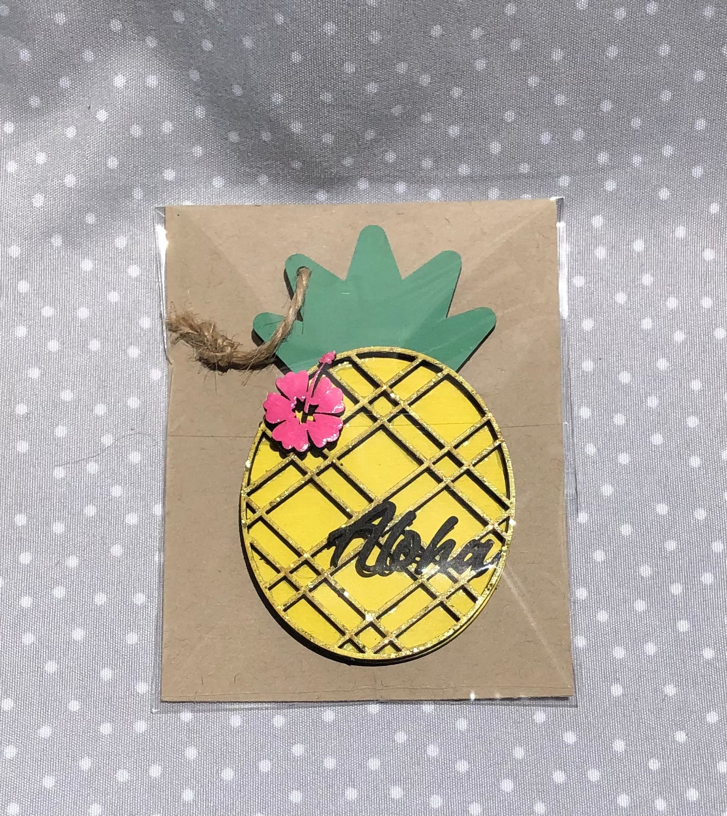 Pineapple Wood Ornament