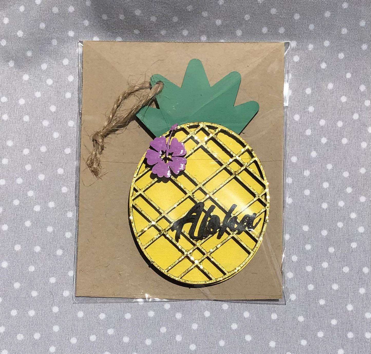 Pineapple Wood Ornament