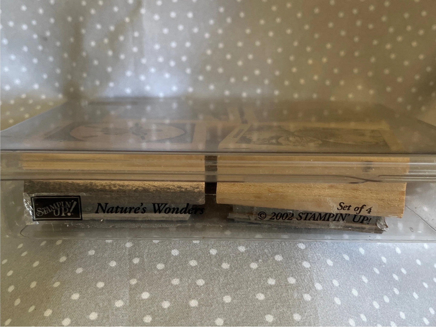 Retired 2002 Stampin Up! Stamp set Nature's Wonders set of 4