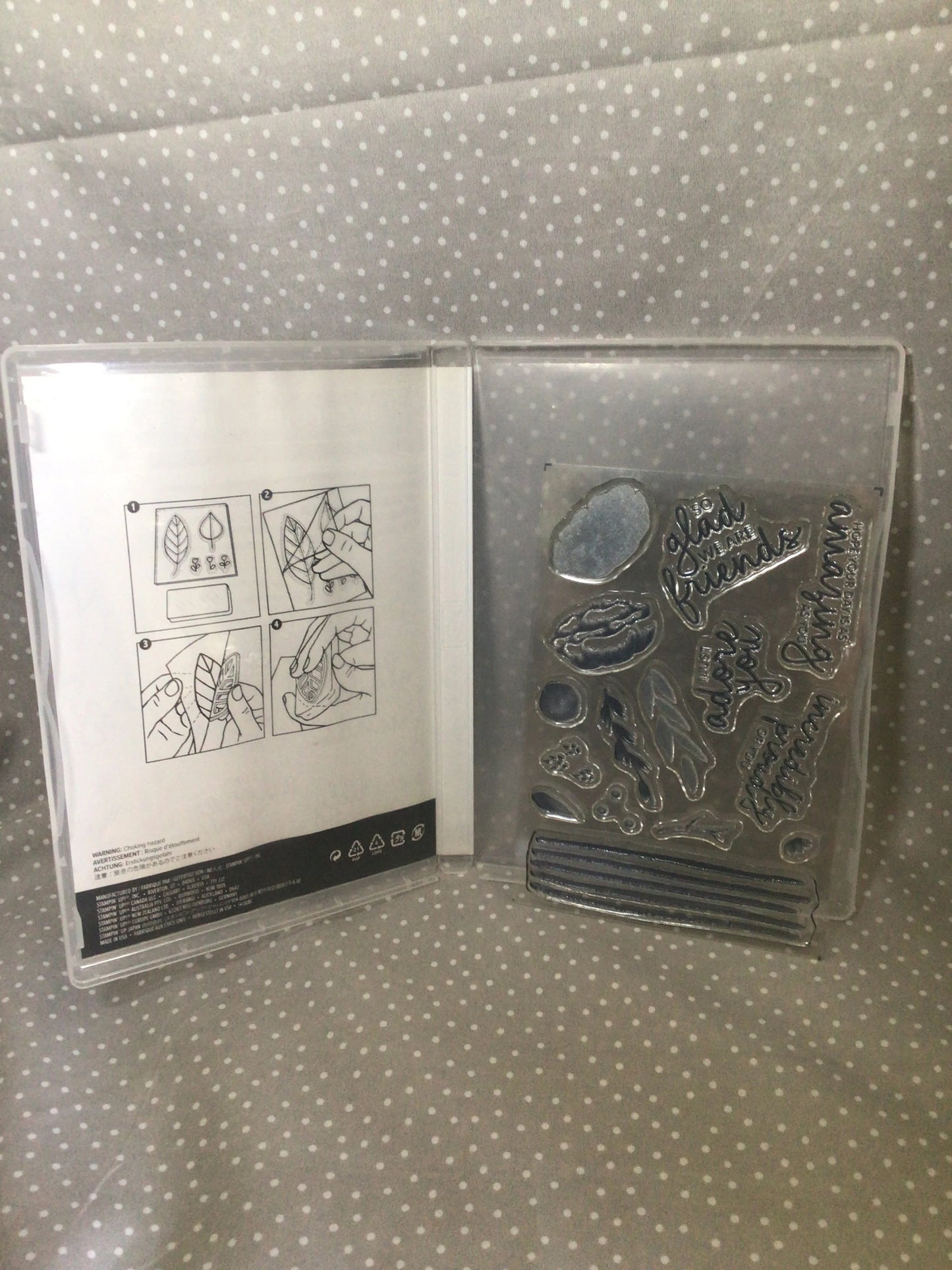 Retired Stampin Up! Stamp set Incredible Like You set of 15 stamps/ Two-Step