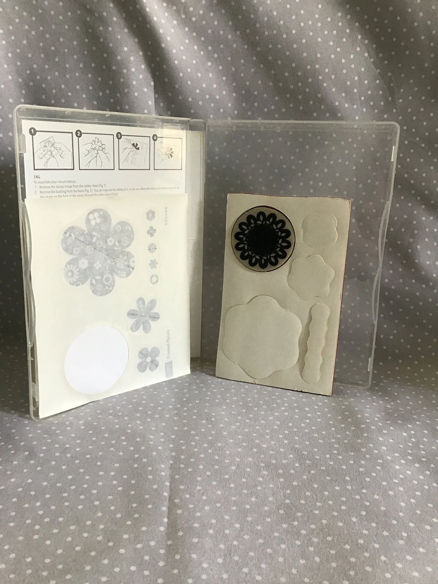 Retired Stampin Up! Stamp set Printed Petals