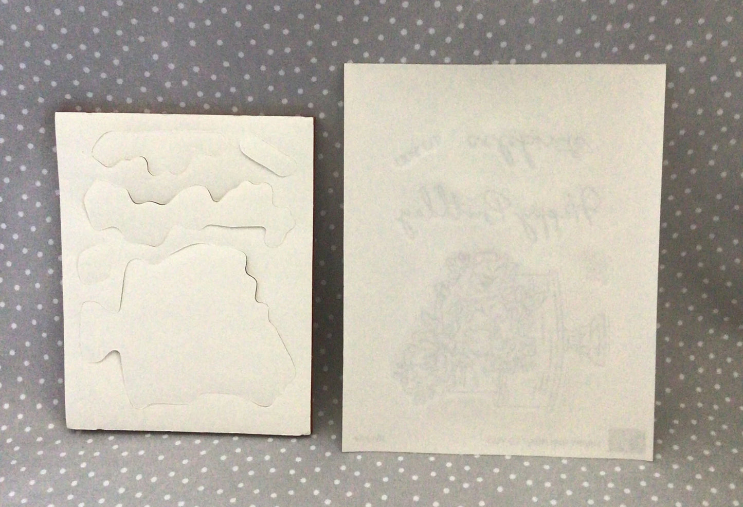 Retired Sale-a-Bration Stampin Up! Happy Birthday to You cling stamp set
