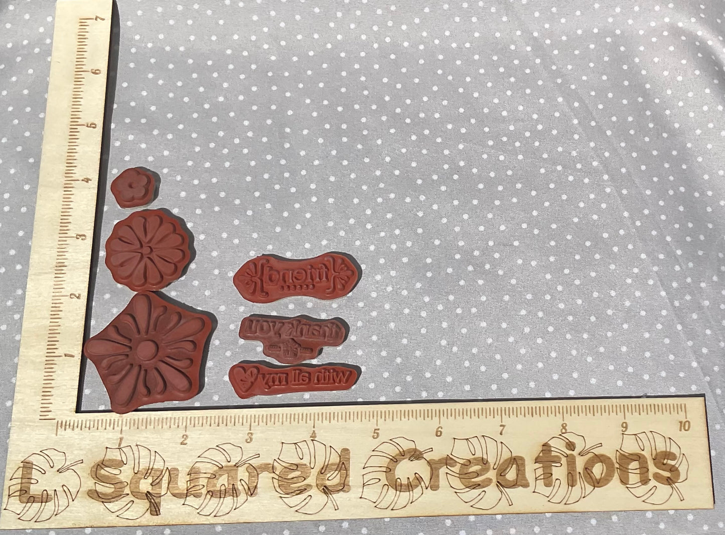 Retired Stampin Up! Stamp set With All My Heart- Set of 6 stamps