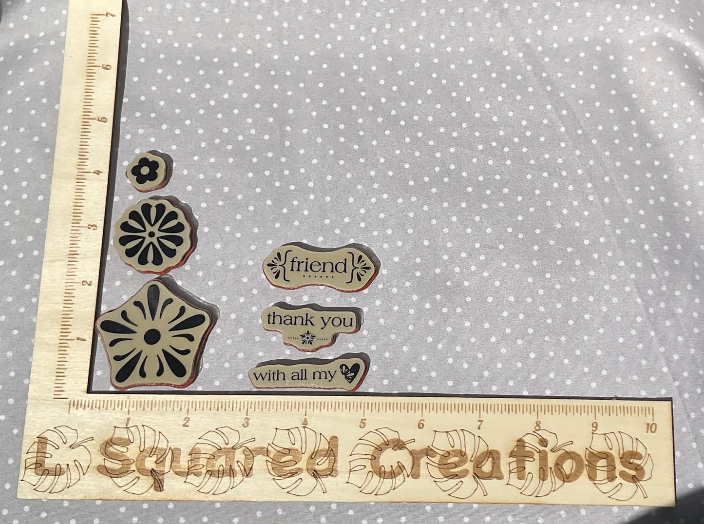 Retired Stampin Up! Stamp set With All My Heart- Set of 6 stamps