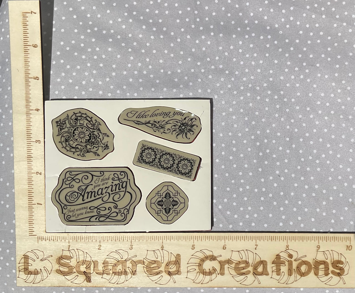 Retired Stampin Up! Stamp set Lovely Romance- Set of 5 stamps