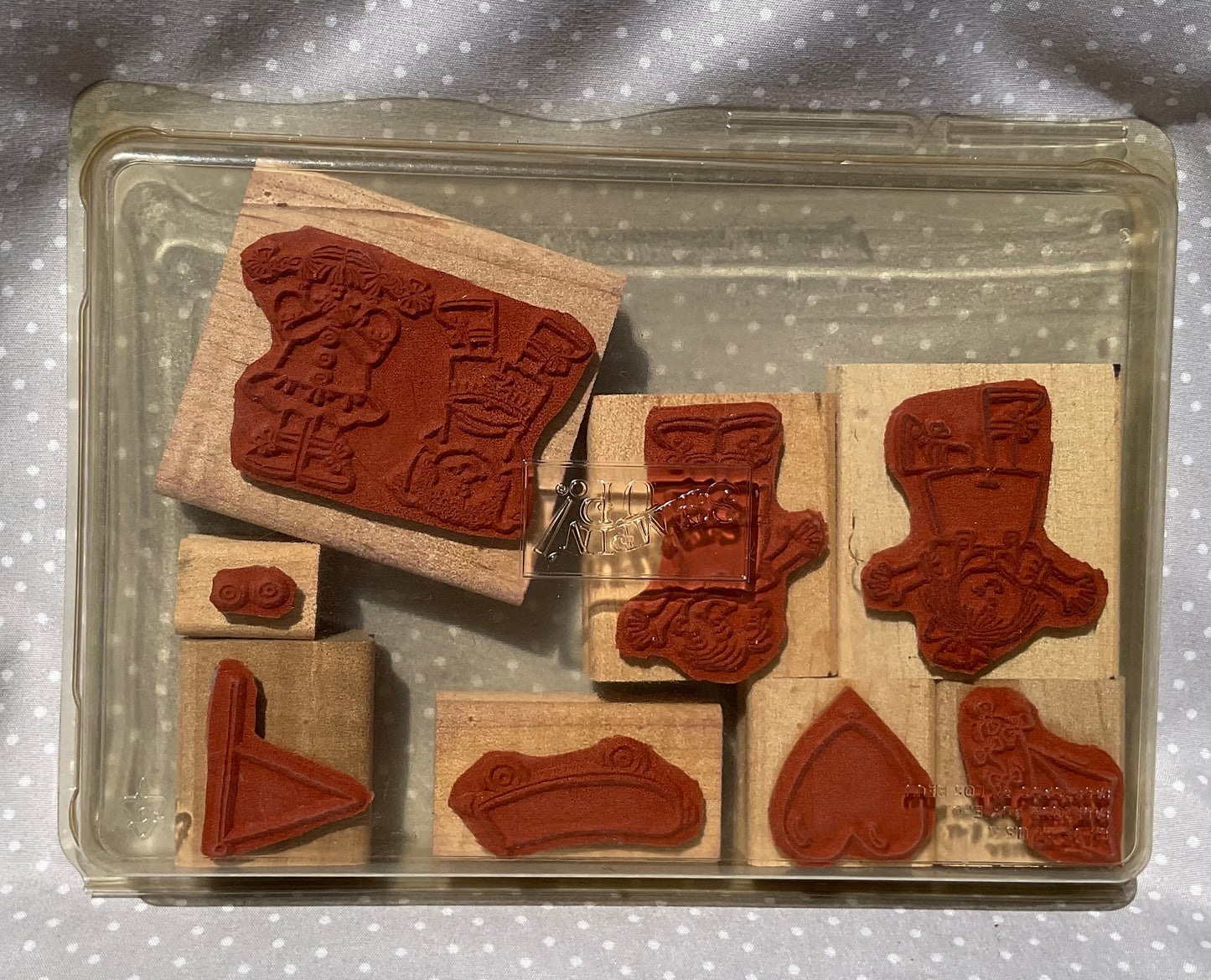 Retired Stampin Up! Stamp set Kids At Play - Set of 8 stamps